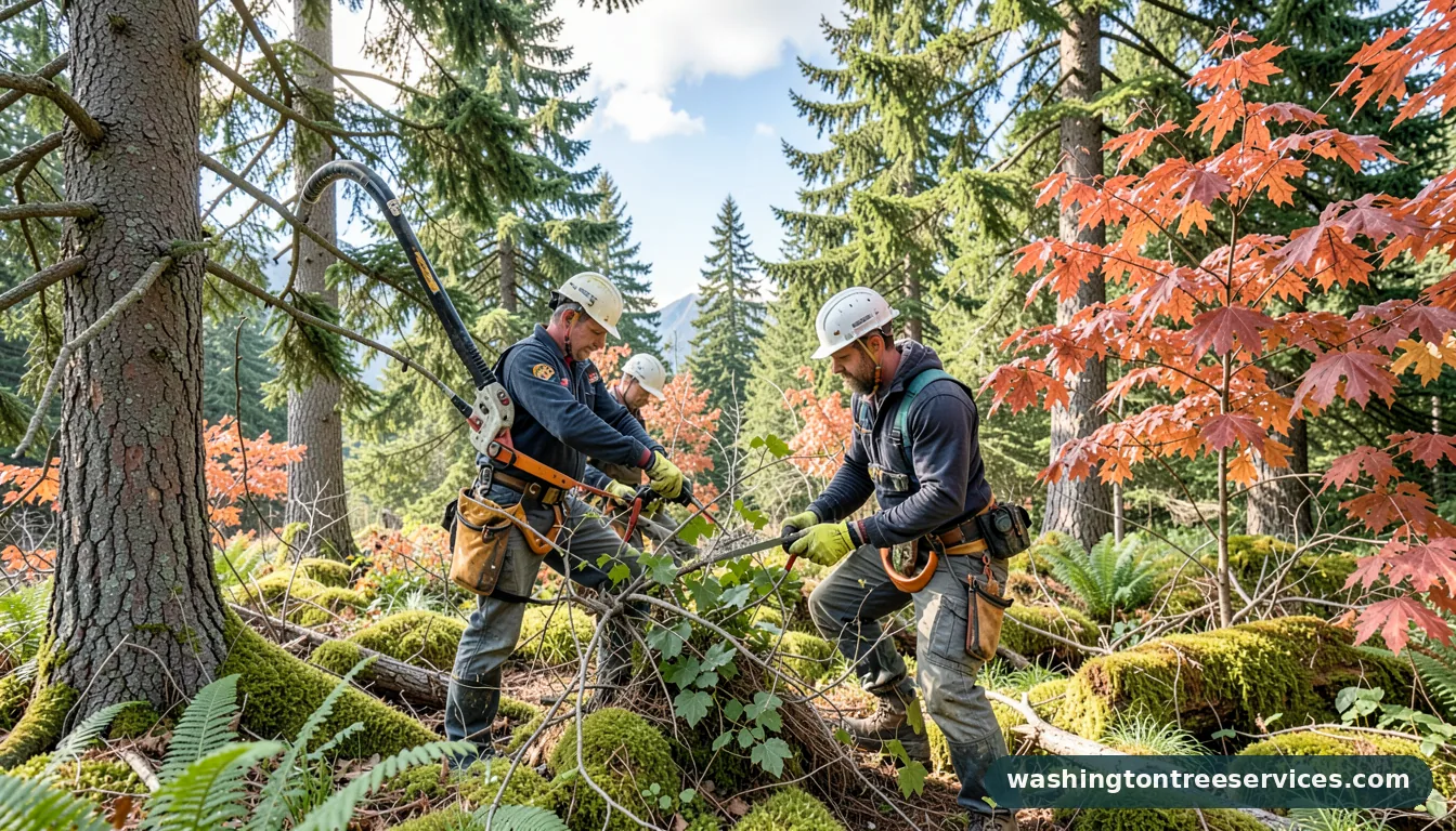 corrective pruning - certified arborists at work in Washington