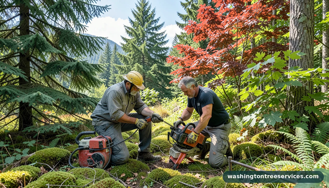 corrective pruning - completed tree work by Washington Tree Services