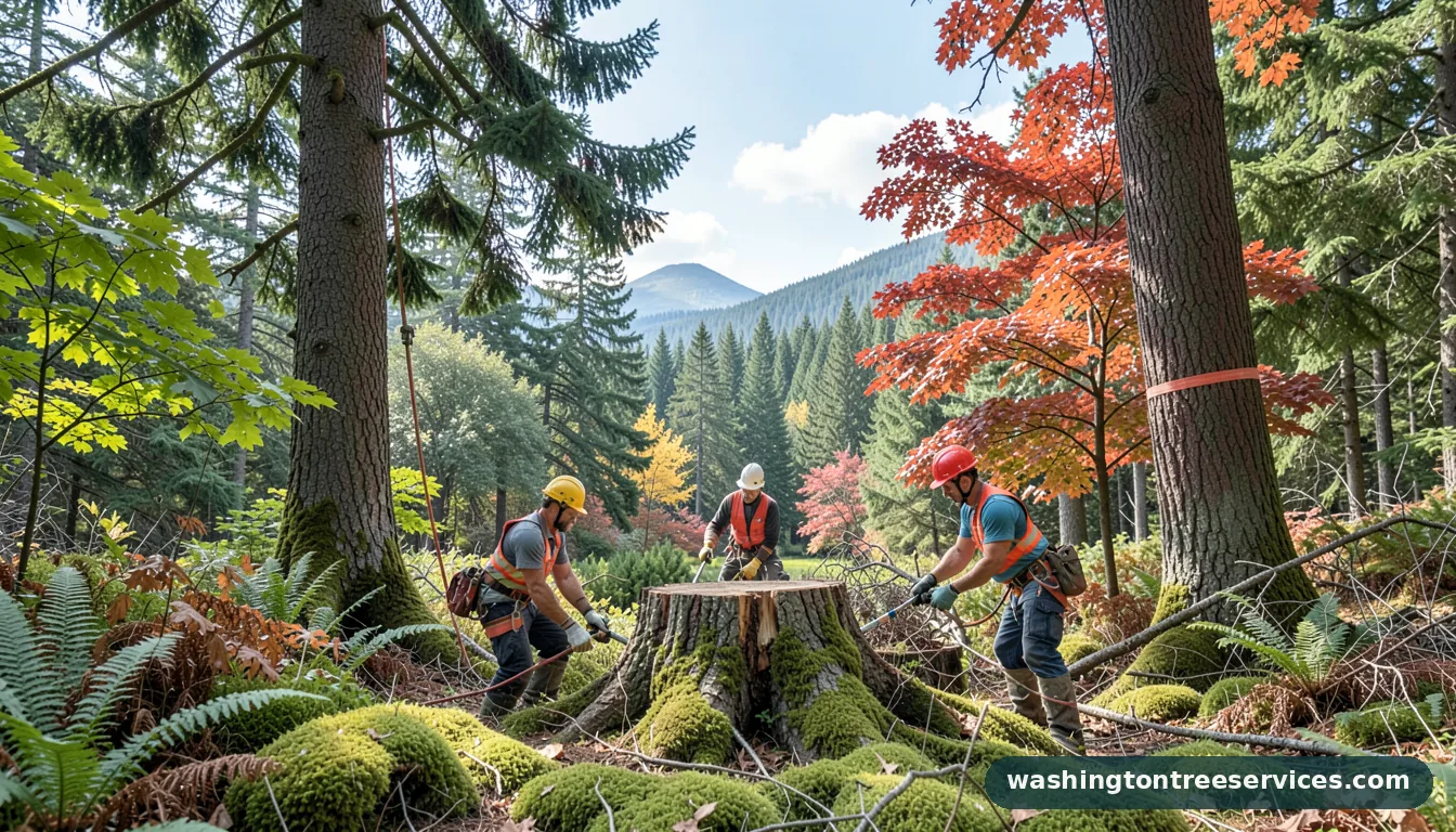 cost for stump removal - professional tree service in Washington