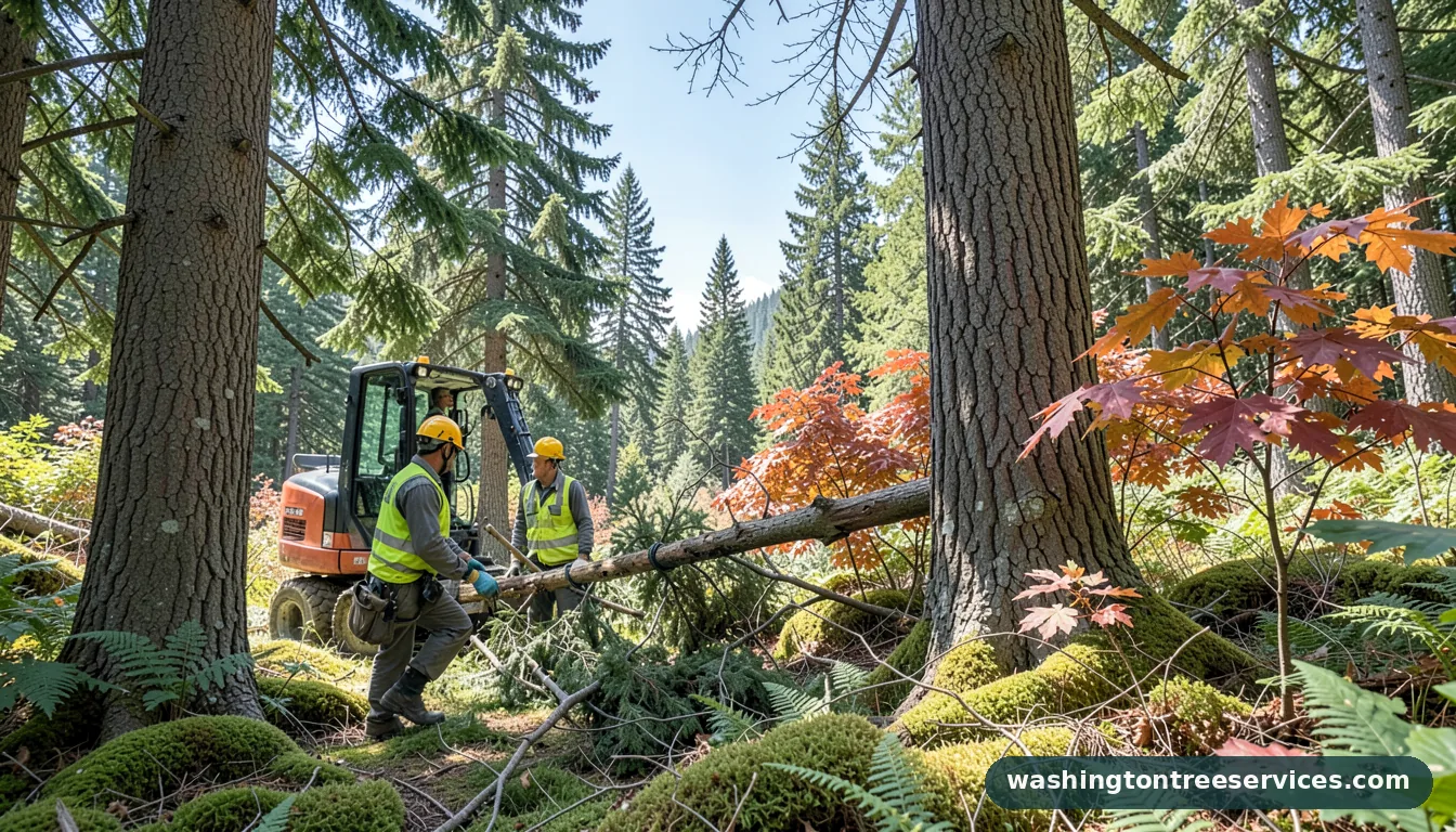 cost of tree trimming - certified arborists at work in Washington