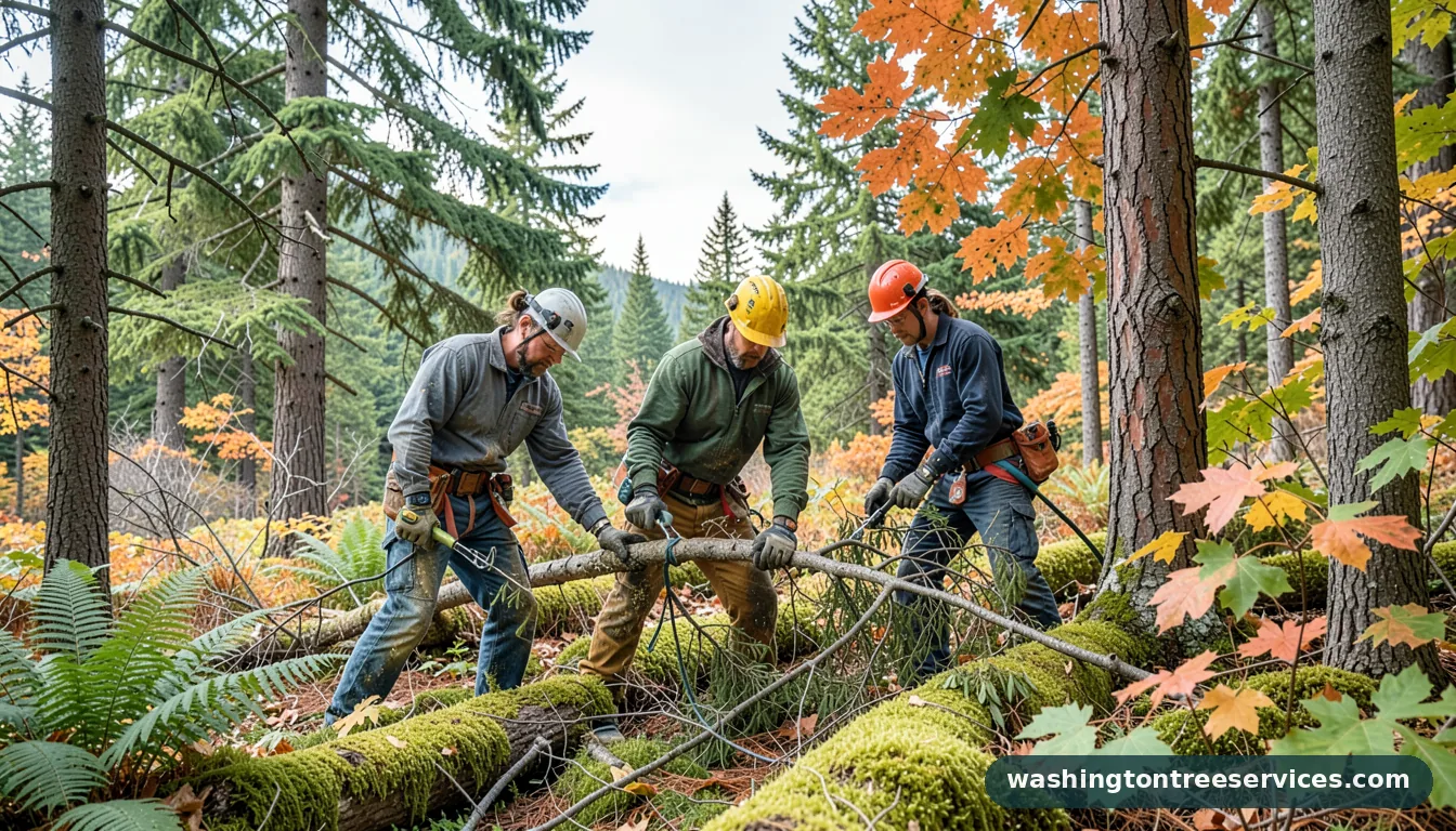 cost to have tree trimmed - certified arborists at work in Washington