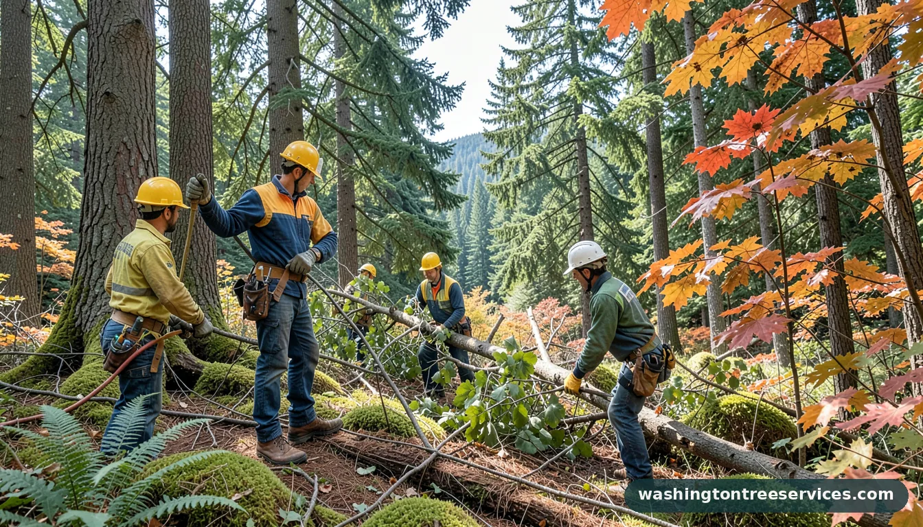 Certified arborists handling covington tree removal in Washington covington tree removal - certified arborists at work in Washington