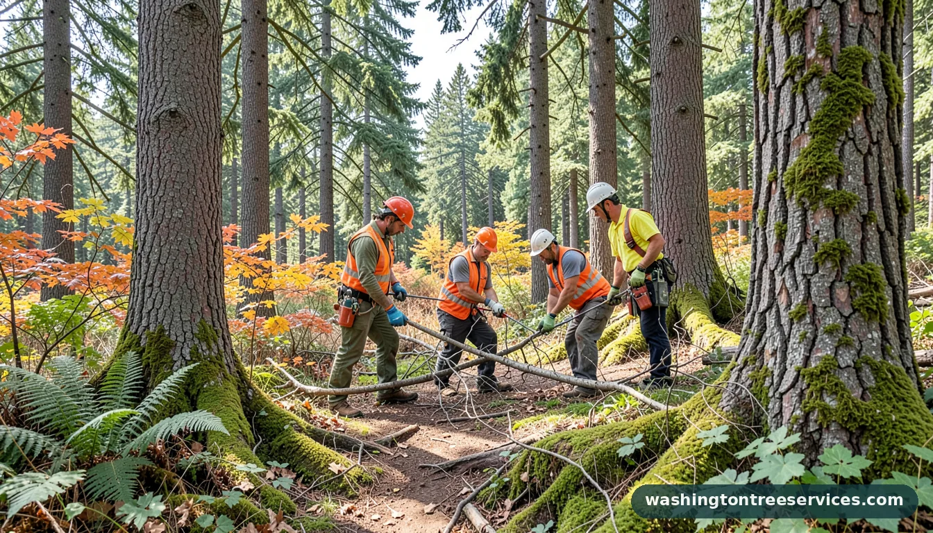 Professional equipment for covington tree removal in Washington covington tree removal - tree service equipment and crew in Washington
