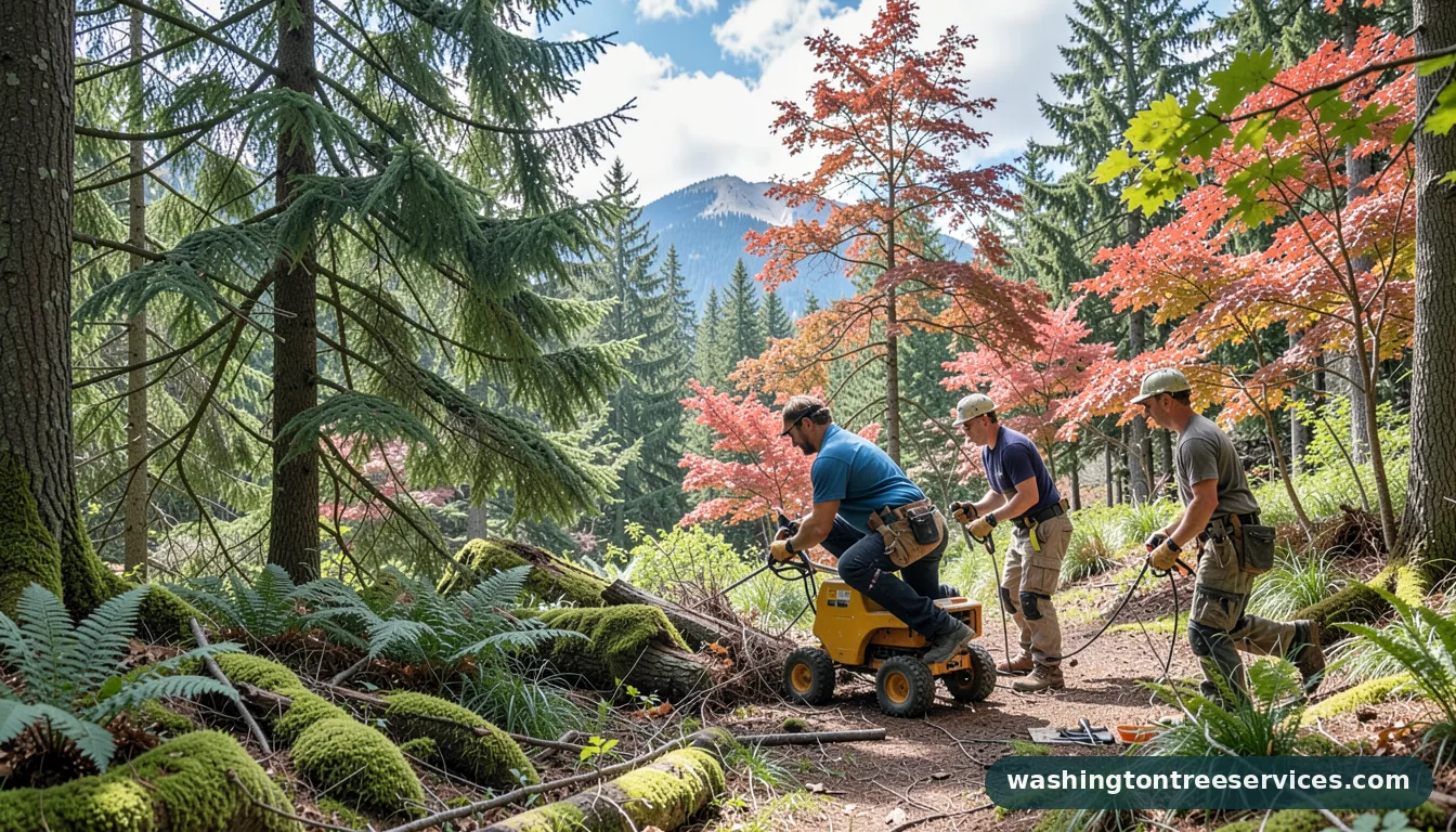 crown reduction pruning - professional tree service in Washington