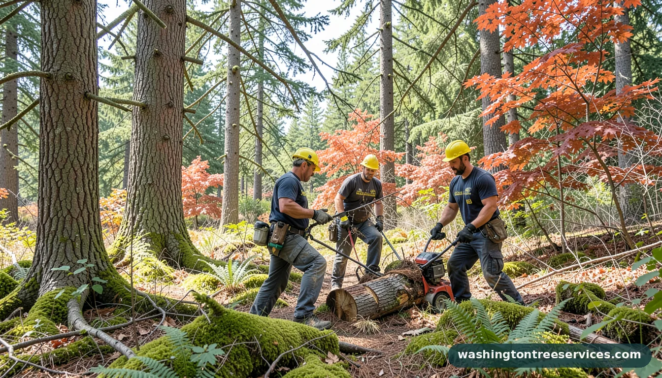 Completed custom tree service edmonds wa project by Washington Tree Services custom tree service edmonds wa - completed tree work by Washington Tree Services