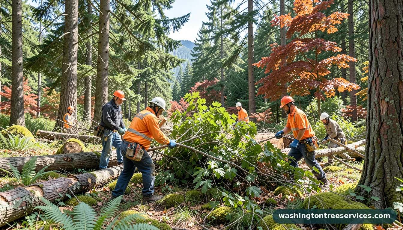 Certified arborists handling cut down trees near me in Washington cut down trees near me - certified arborists at work in Washington
