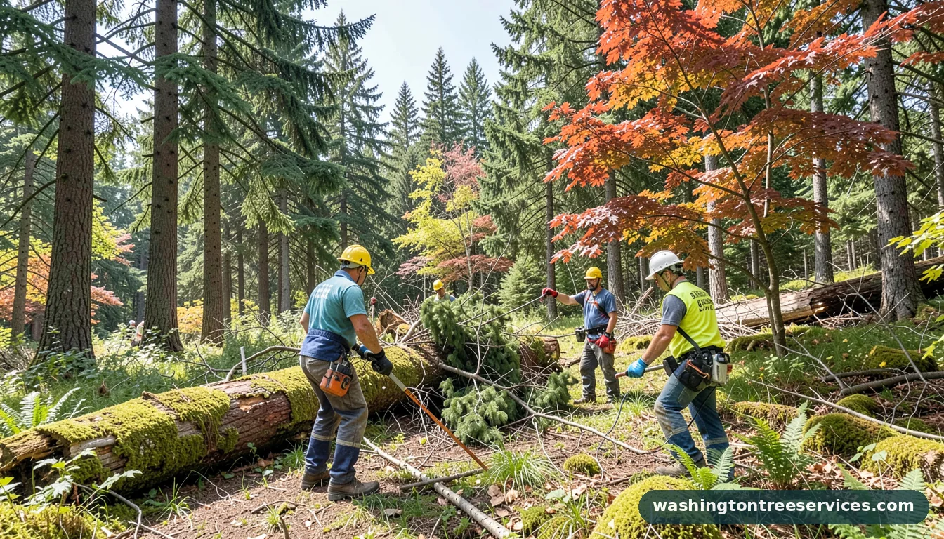 Professional equipment for cut down trees near me in Washington cut down trees near me - tree service equipment and crew in Washington
