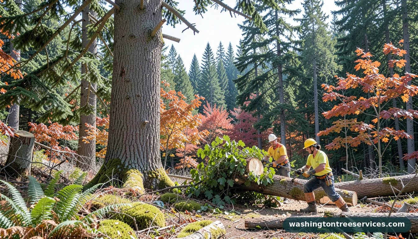 cutting a tree down in Washington | Washington Tree Services cutting a tree down - professional tree service in Washington