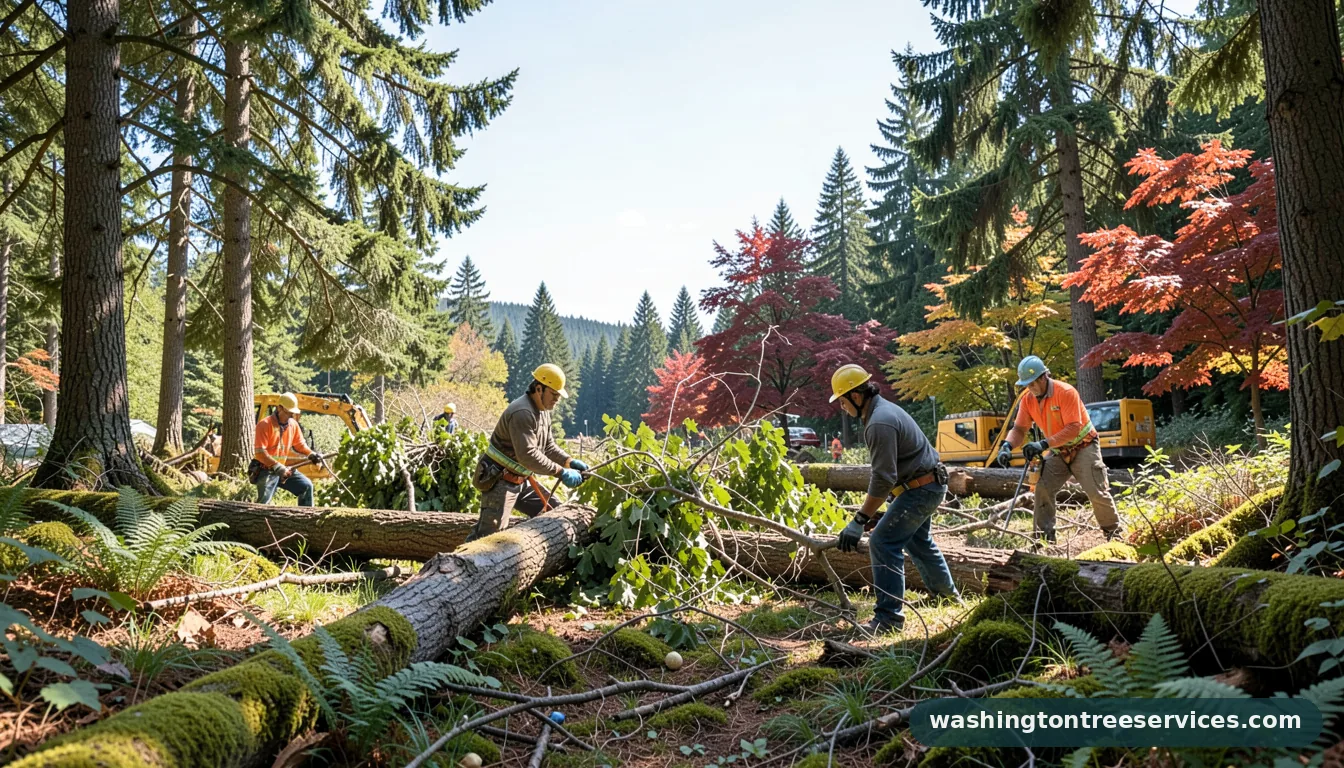 cutting down trees in seattle - professional tree service in Washington