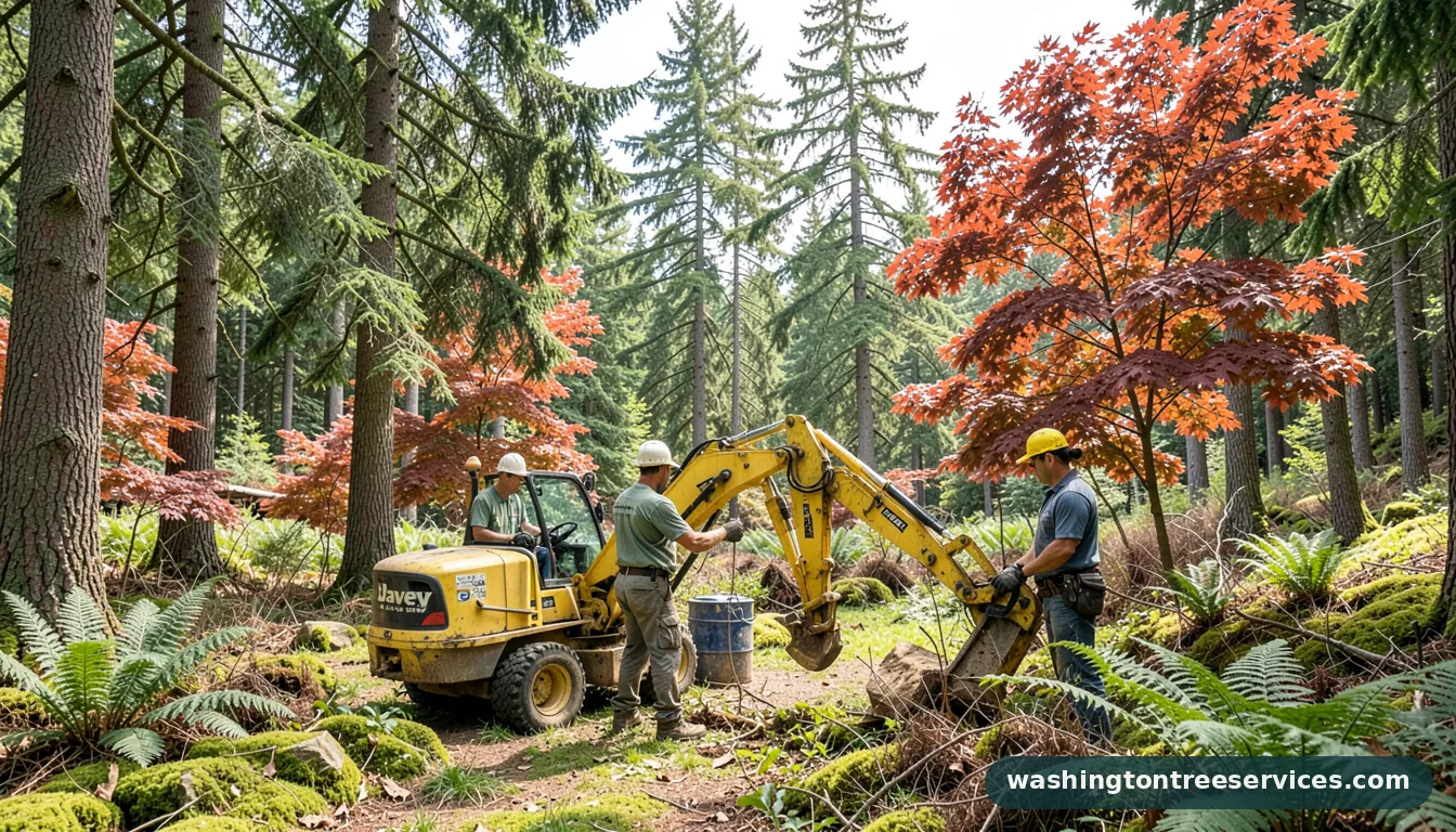 davey landscaping near me - completed tree work by Washington Tree Services