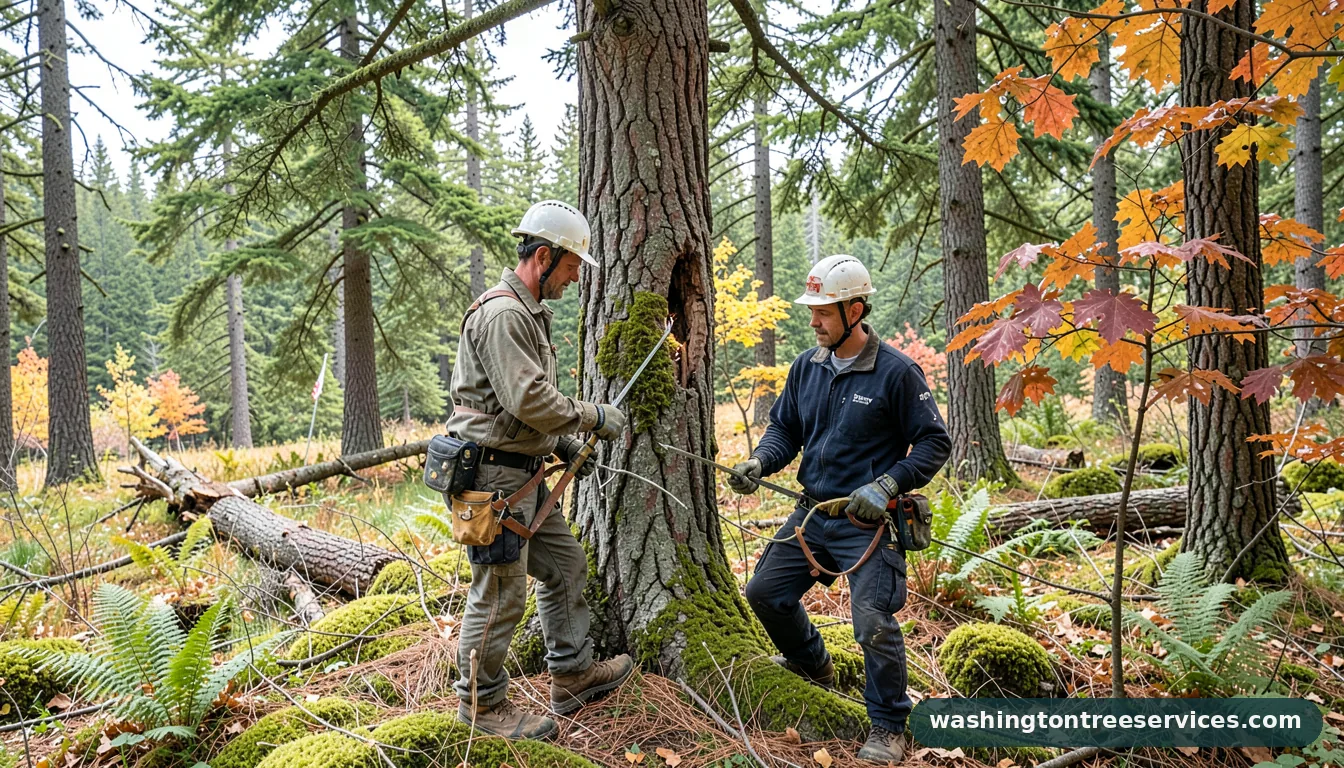 Certified arborists handling davey tree seattle in Washington davey tree seattle - certified arborists at work in Washington
