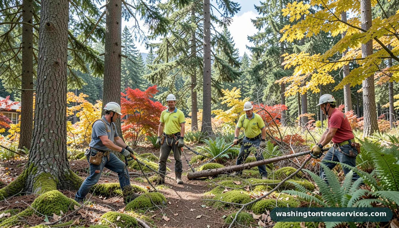 Completed davey tree seattle project by Washington Tree Services davey tree seattle - completed tree work by Washington Tree Services