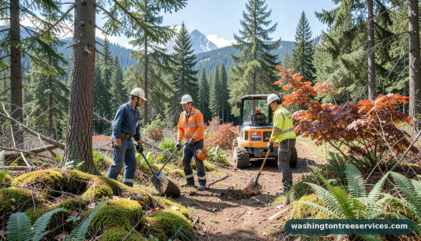 davey tree surgery - tree service equipment and crew in Washington