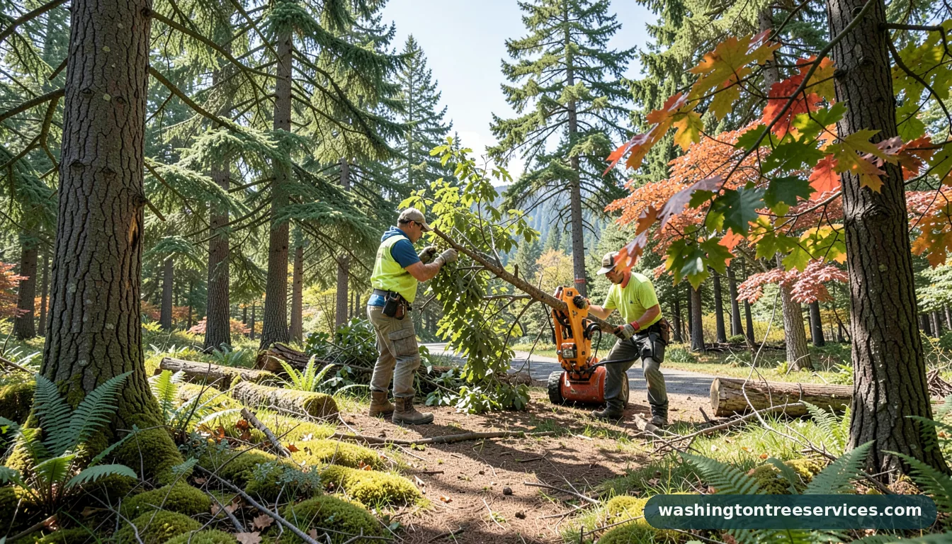 Completed davey tree project by Washington Tree Services davey tree - completed tree work by Washington Tree Services