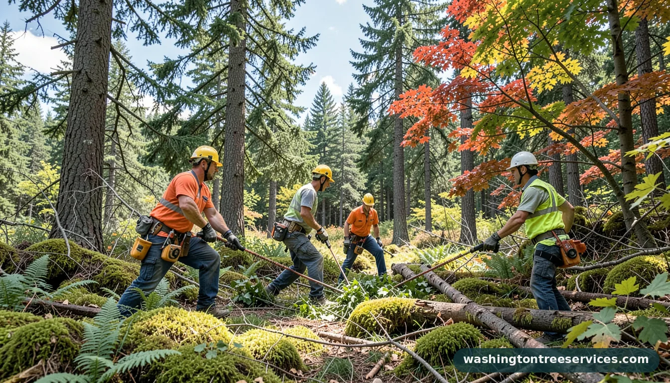 Professional equipment for davey in Washington davey - tree service equipment and crew in Washington