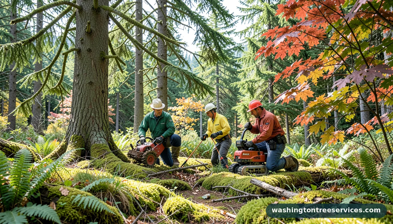 Completed davey project by Washington Tree Services davey - completed tree work by Washington Tree Services