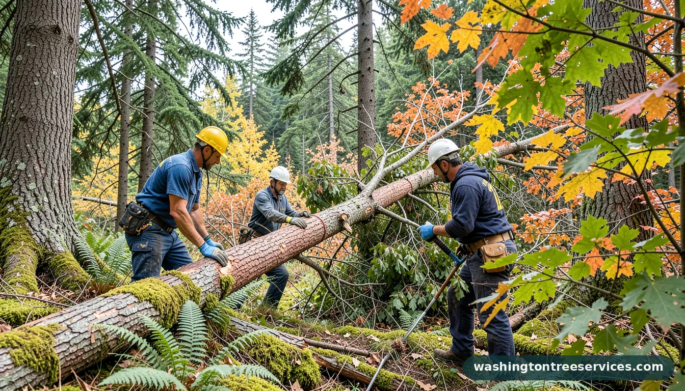 Certified arborists handling dead tree removal cost in Washington dead tree removal cost - certified arborists at work in Washington