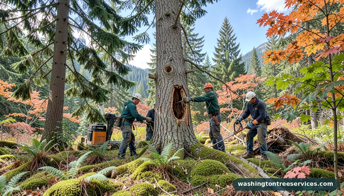 disease tree treatment - completed tree work by Washington Tree Services