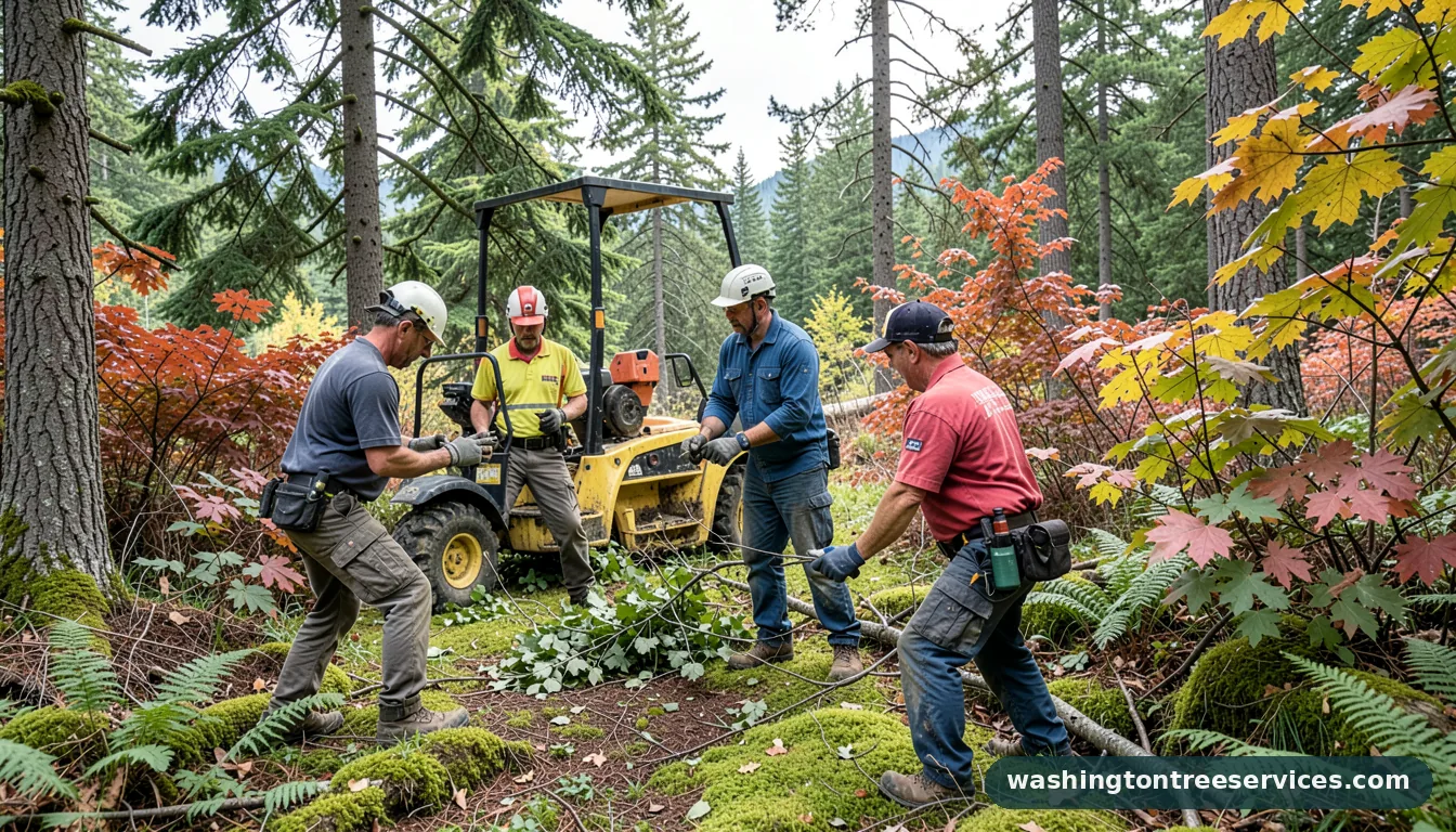 dogwood pruning - certified arborists at work in Washington