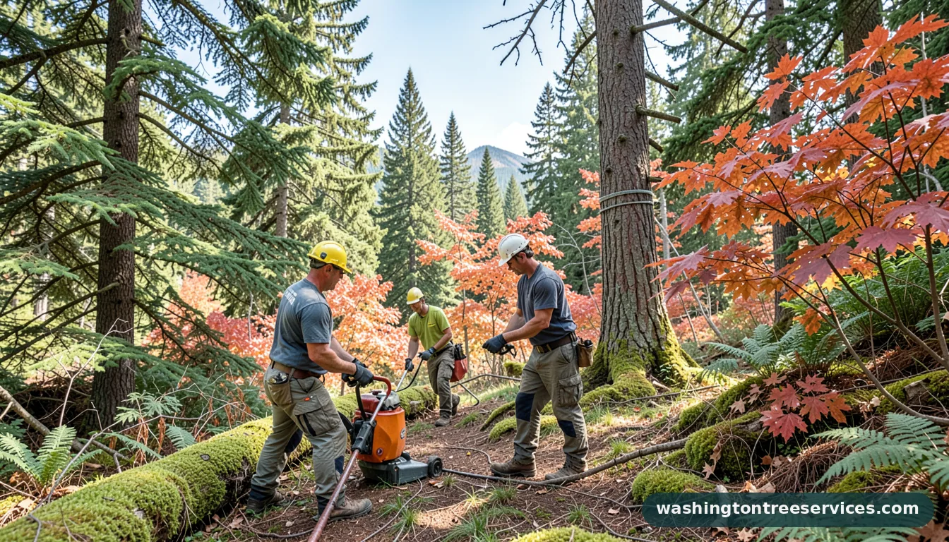 Certified arborists handling doug koch tree service in Washington doug koch tree service - certified arborists at work in Washington