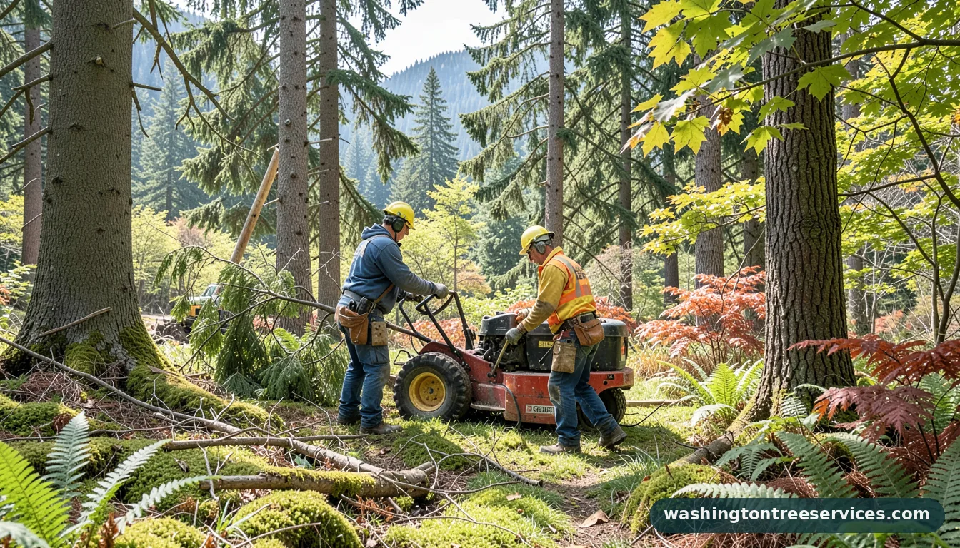 Professional equipment for doug koch tree service in Washington doug koch tree service - tree service equipment and crew in Washington