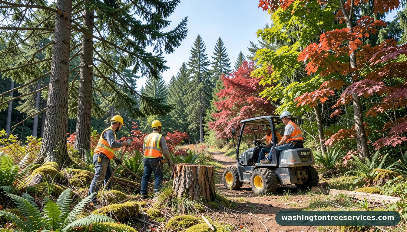 Completed easiest way to remove a stump project by Washington Tree Services easiest way to remove a stump - completed tree work by Washington Tree Services