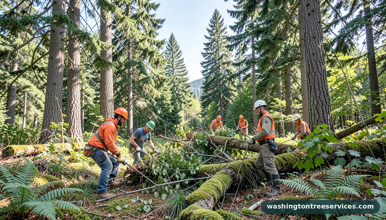 edmonds tree removal - certified arborists at work in Washington