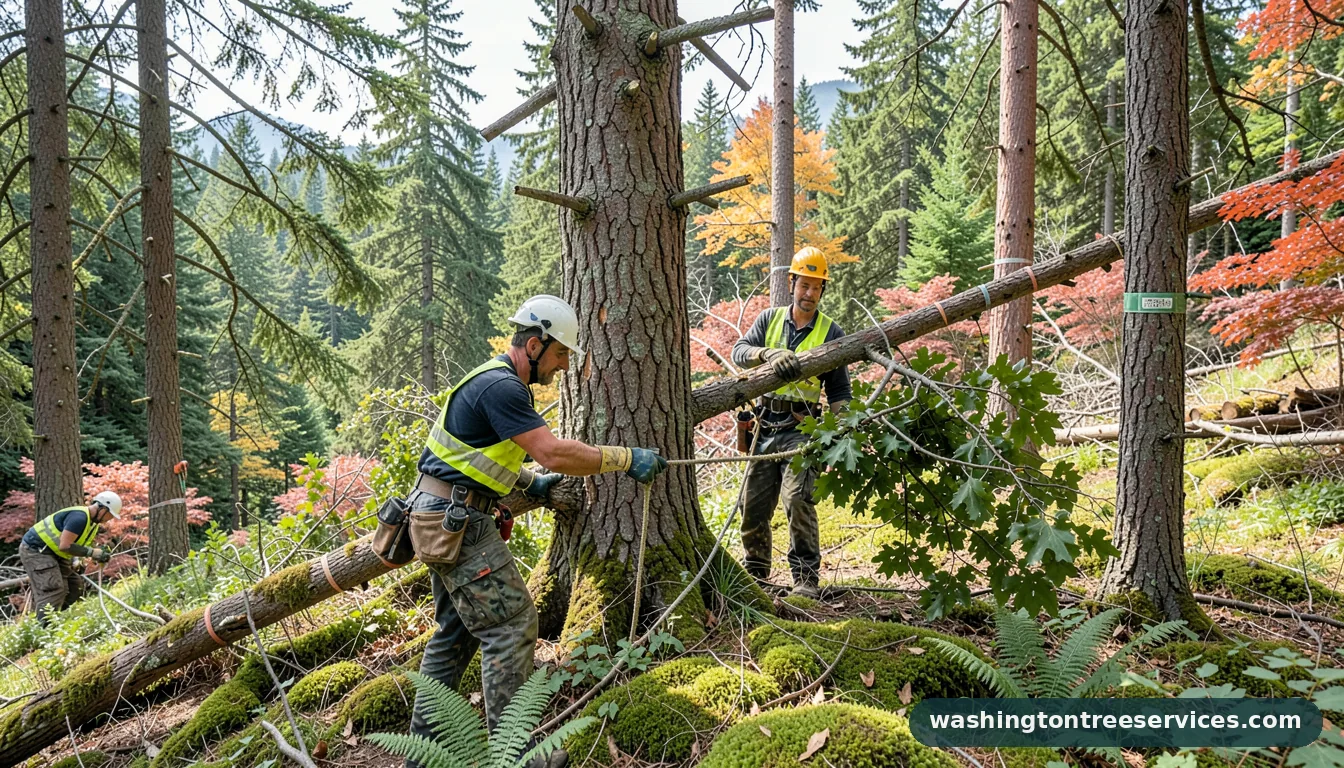 edmonds tree trimming - tree service equipment and crew in Washington