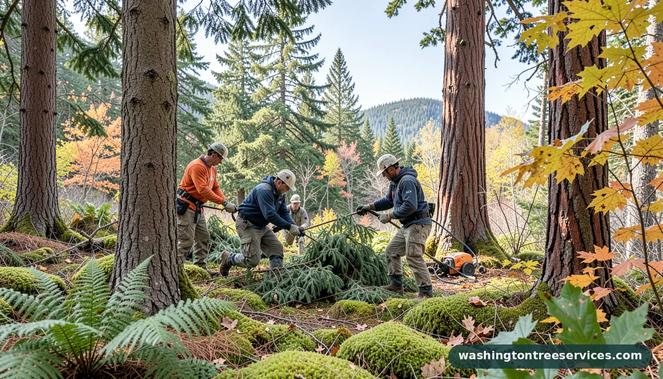 evergreen disease treatment - certified arborists at work in Washington