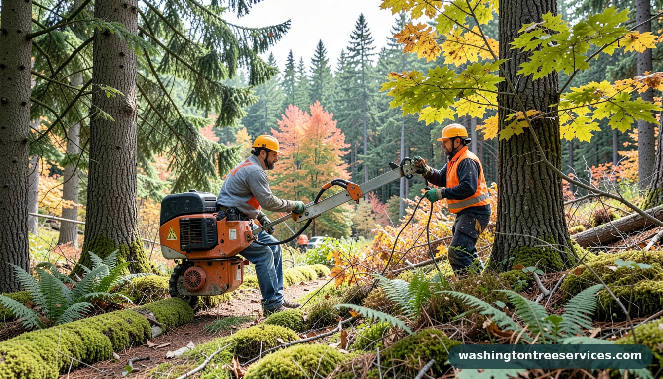 Professional equipment for extended tree trimmer in Washington extended tree trimmer - tree service equipment and crew in Washington