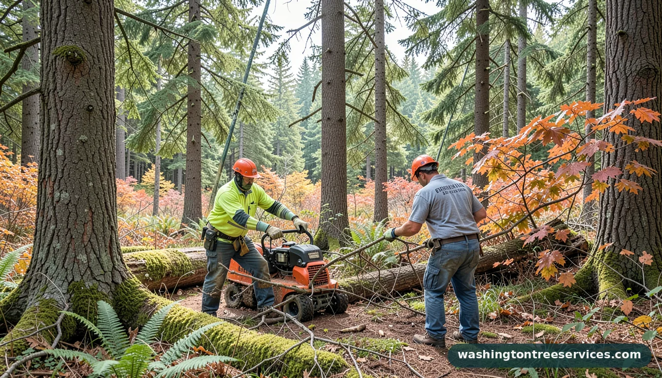 federal way tree service - tree service equipment and crew in Washington