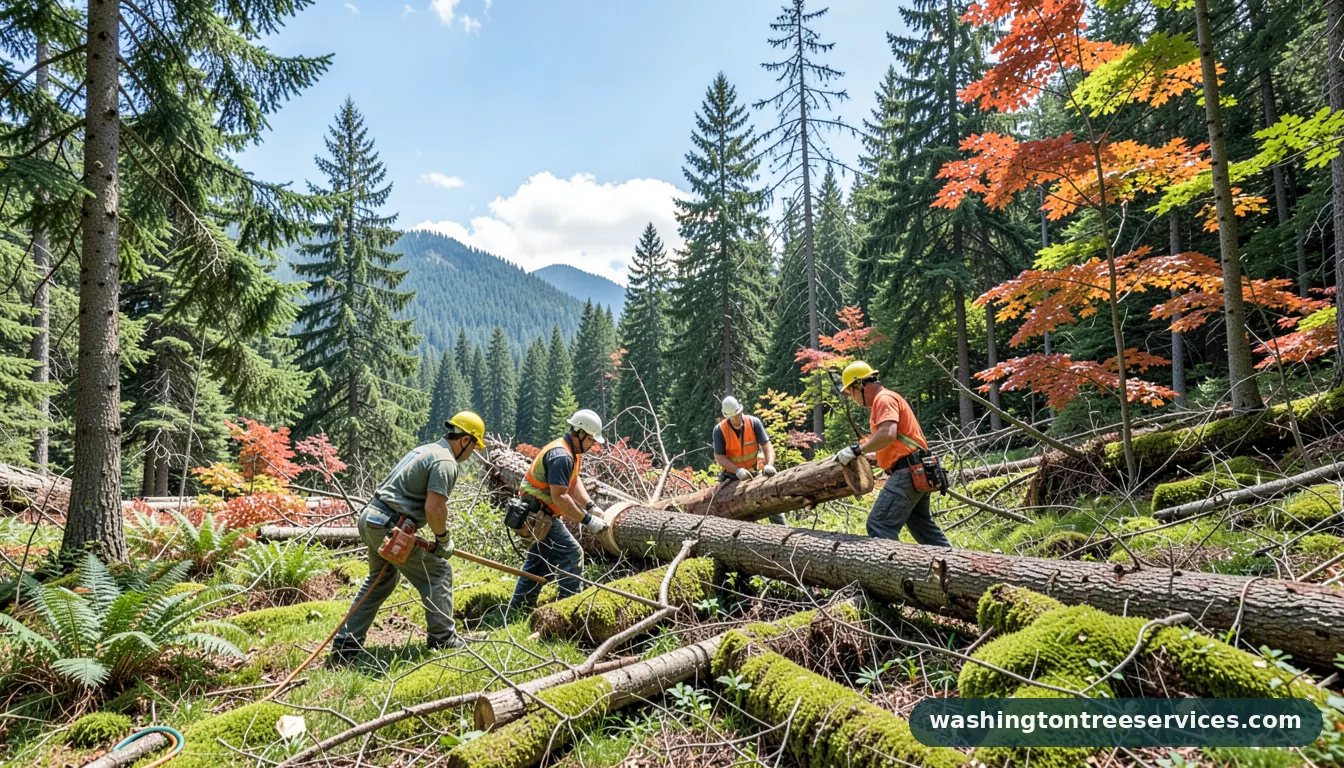 felling trees in Washington | Washington Tree Services felling trees - professional tree service in Washington