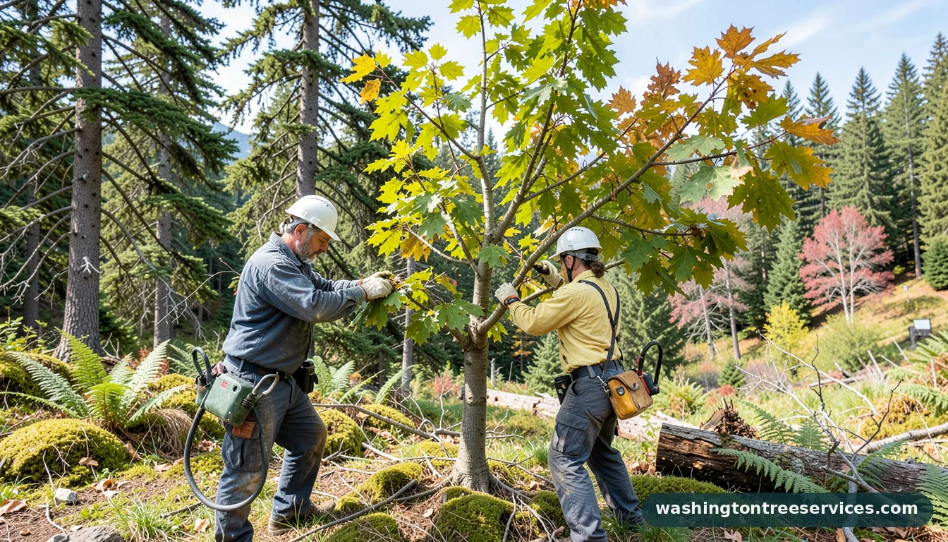 Professional equipment for fig tree pruning in Washington fig tree pruning - tree service equipment and crew in Washington
