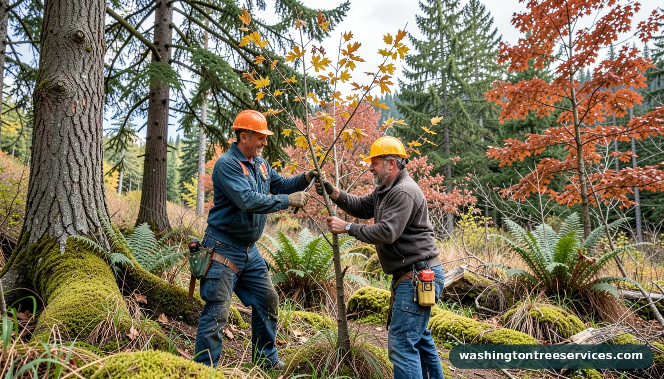 fruit tree pruning seattle - tree service equipment and crew in Washington