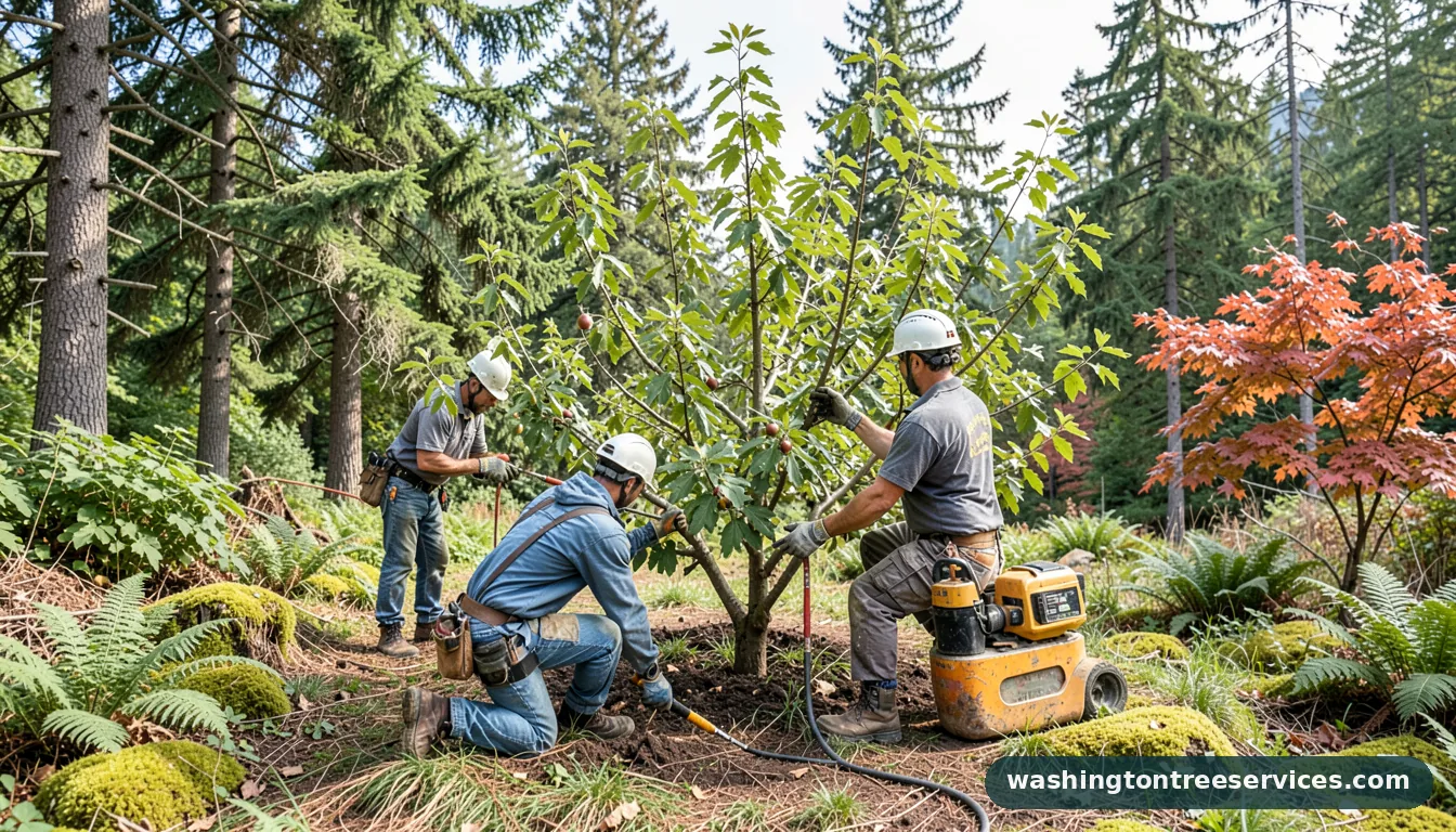 fruit tree pruning seattle - completed tree work by Washington Tree Services