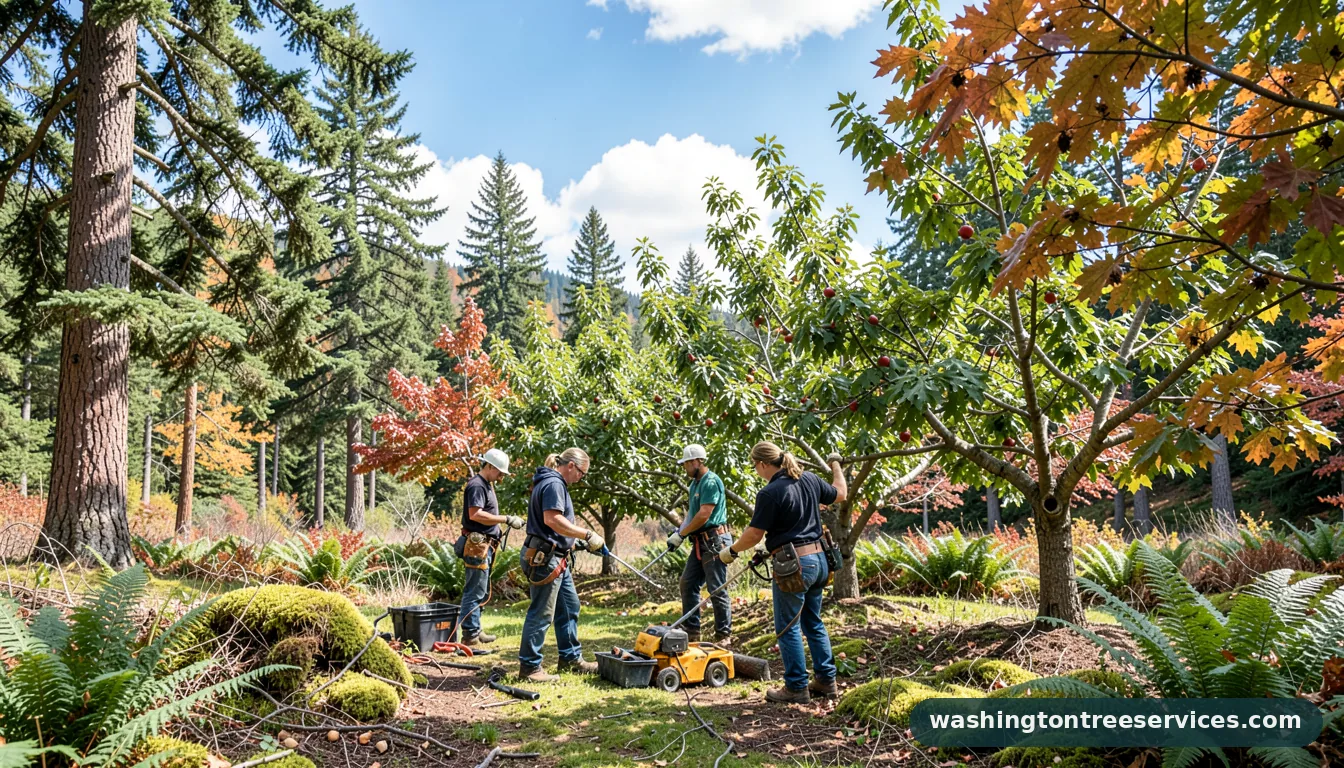 fruit tree pruning - professional tree service in Washington