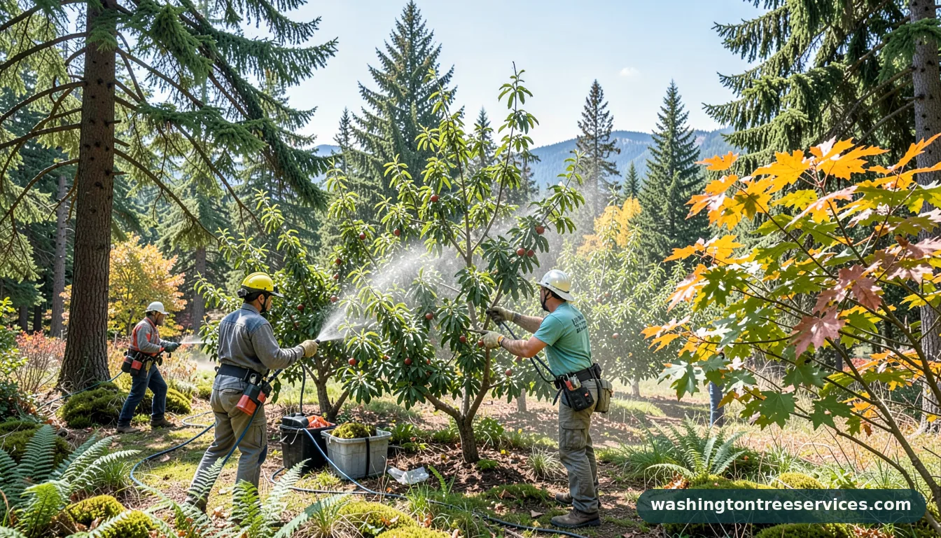 Completed fruit tree spraying service near me project by Washington Tree Services fruit tree spraying service near me - completed tree work by Washington Tree Services