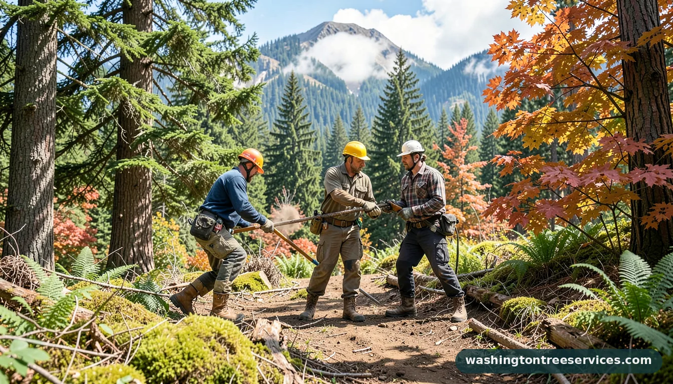 guys tree service - certified arborists at work in Washington