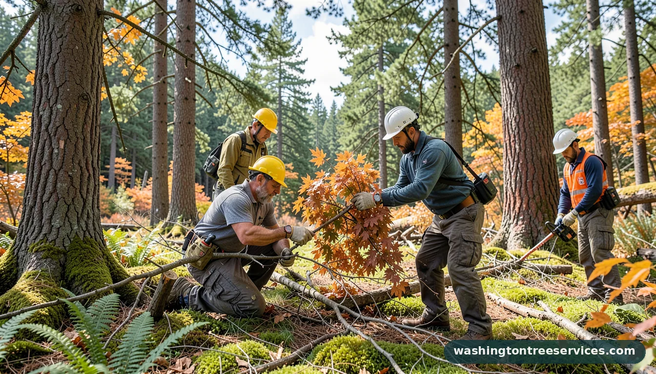 Professional equipment for hard pruning japanese maple in Washington hard pruning japanese maple - tree service equipment and crew in Washington