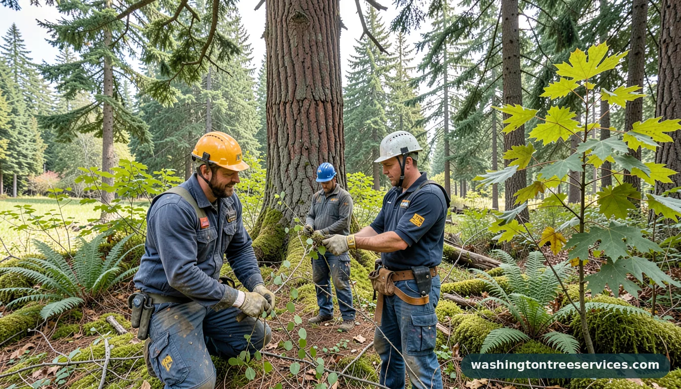 hawthorn pruning - completed tree work by Washington Tree Services