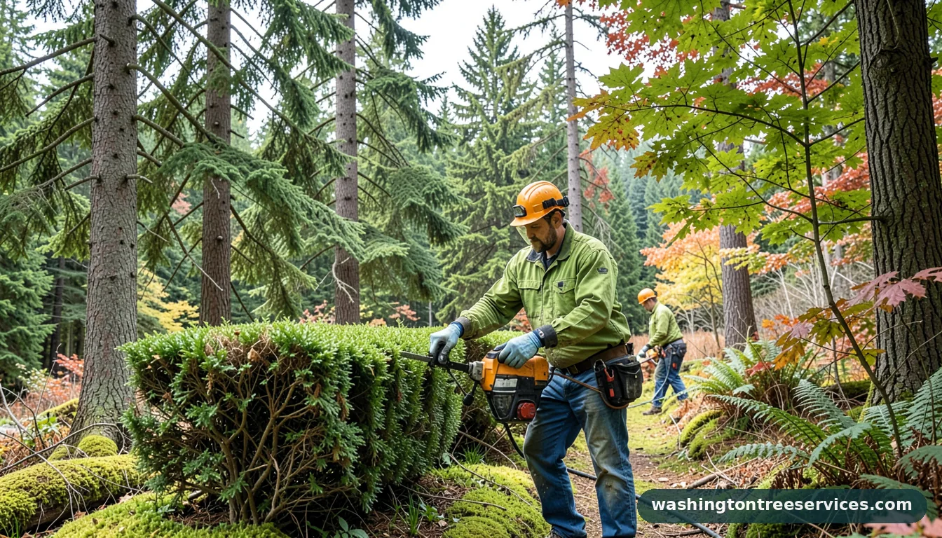 Professional equipment for hedge trimming hamilton in Washington hedge trimming hamilton - tree service equipment and crew in Washington