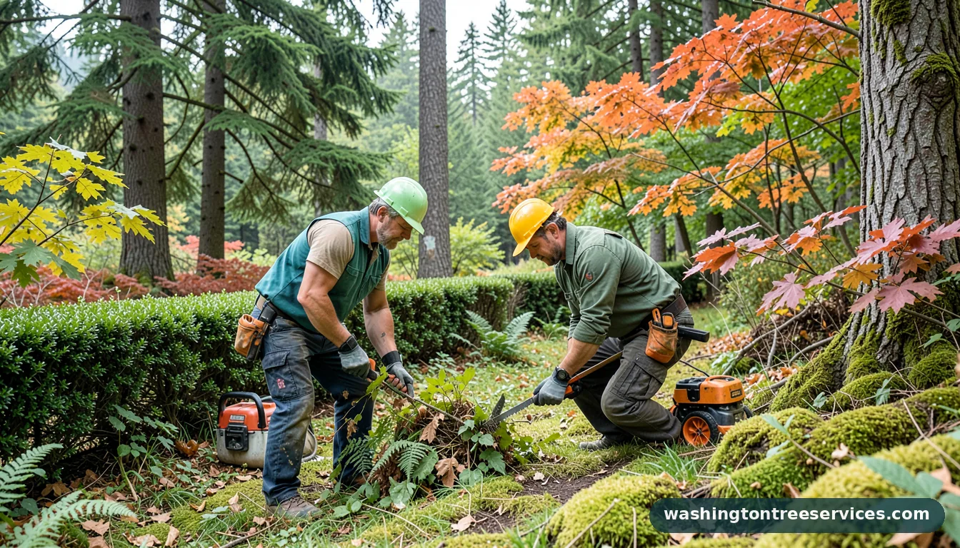 Professional equipment for hedge trimming in Washington hedge trimming - tree service equipment and crew in Washington