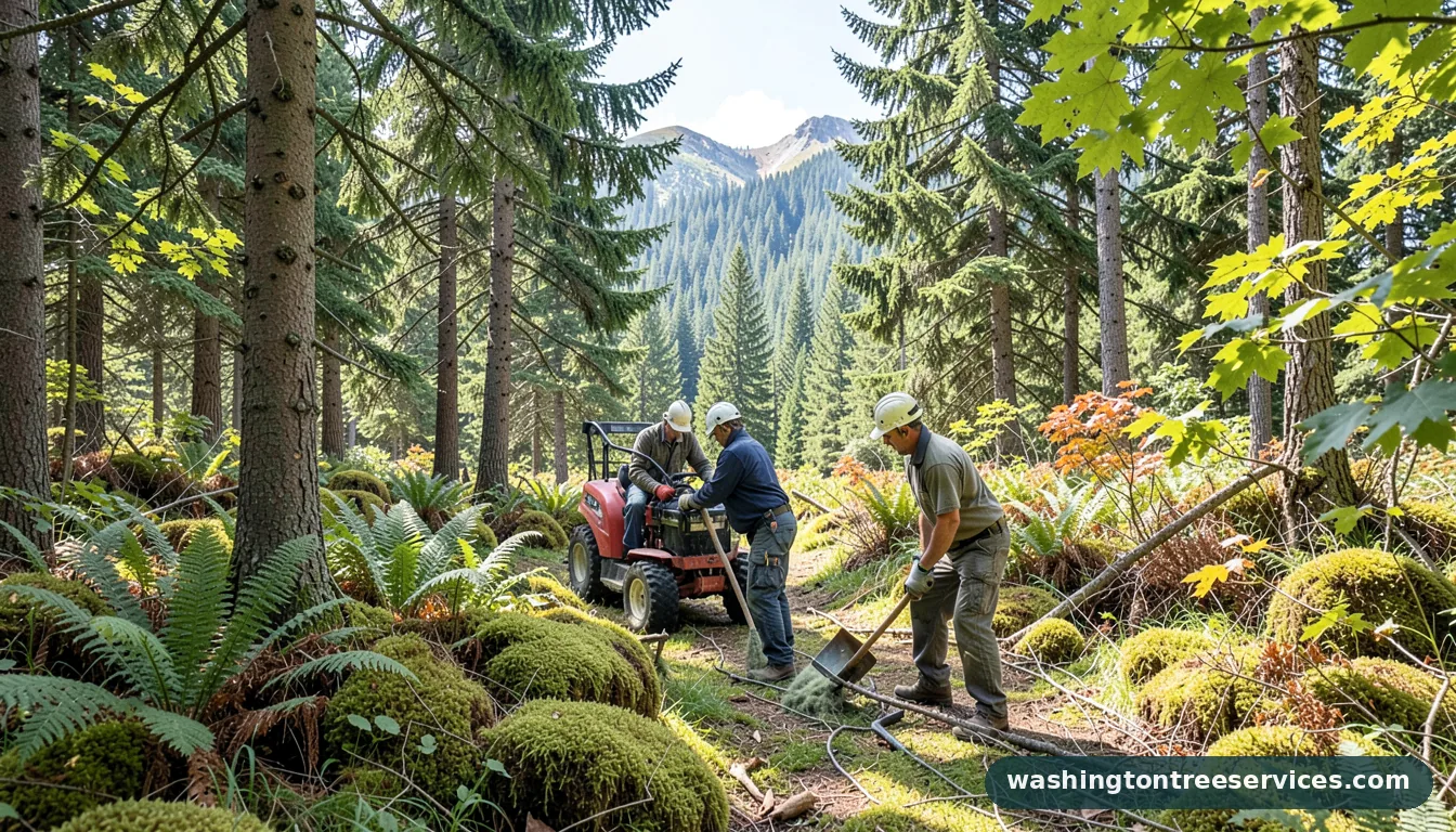 hemlock woolly adelgid treatment - certified arborists at work in Washington