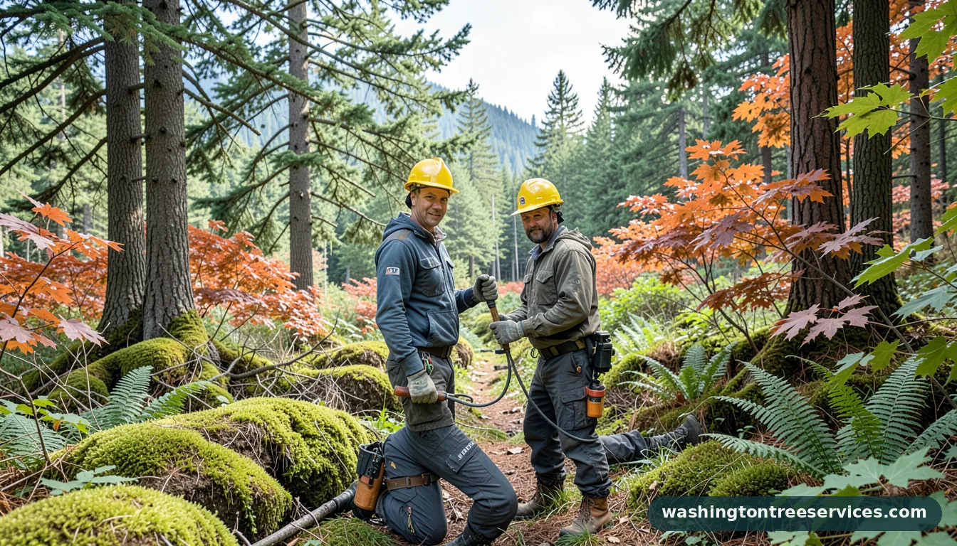 hemlock woolly adelgid treatment - completed tree work by Washington Tree Services
