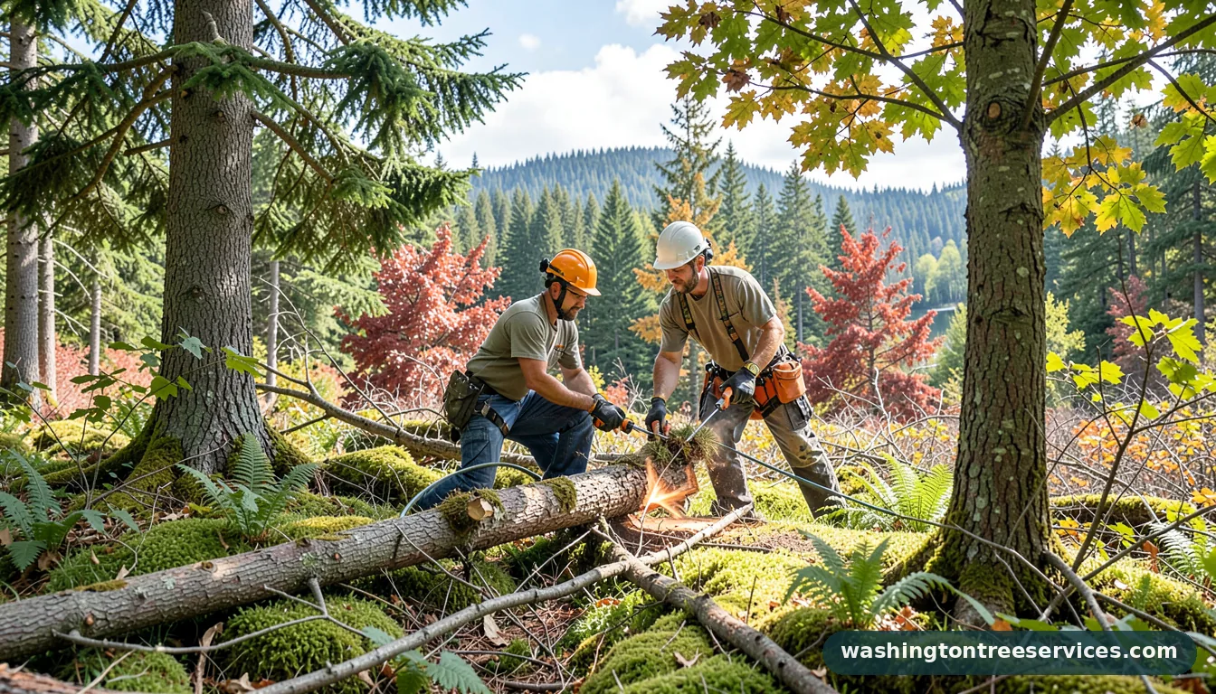 high quality tree service - certified arborists at work in Washington