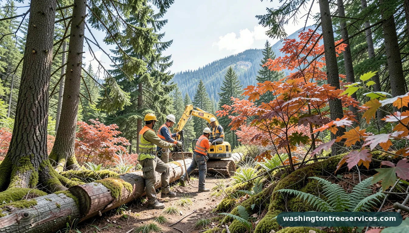 high quality tree service - tree service equipment and crew in Washington