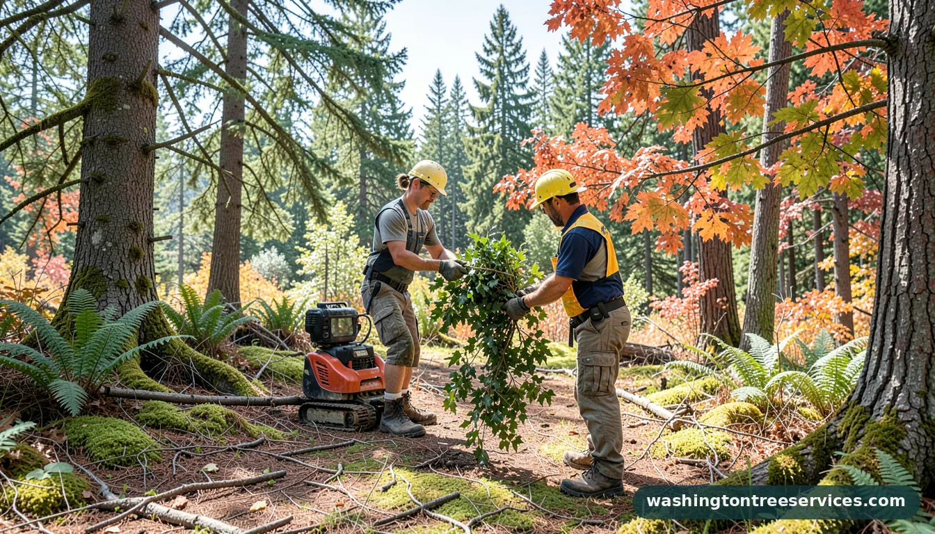 Certified arborists handling holly trimming in Washington holly trimming - certified arborists at work in Washington