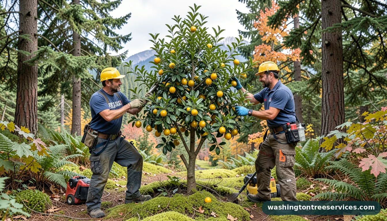 Certified arborists handling how do i get rid of spider mites on my lemon tree in Washington how do i get rid of spider mites on my lemon tree - certified arborists at work in Washington