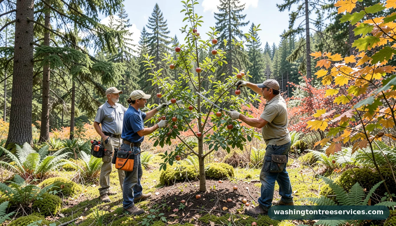 how do i trim an apple tree - completed tree work by Washington Tree Services