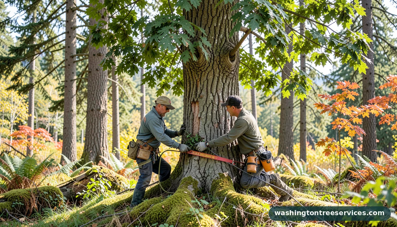 how do you get rid of mistletoe in a tree - completed tree work by Washington Tree Services